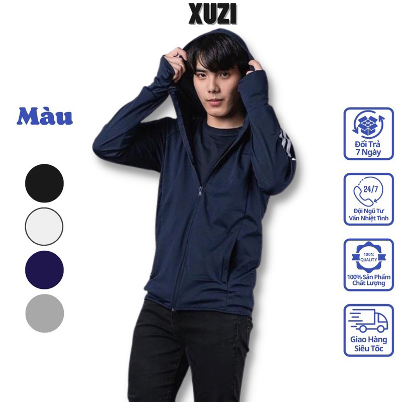 Áo khoác chống nắng nam 2 lớp chất thông hơi thời trang