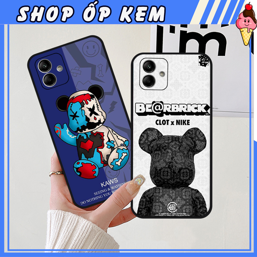 Ốp SamSung A04 - A04E In Gấu BE@RBRICK SIÊU DỄ THƯƠNG