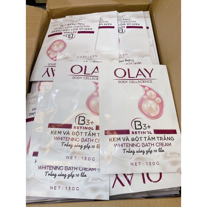 Gói tắm trắng olay retinol trắng sáng gấp 10 lần