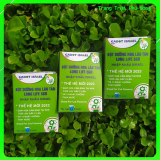 Dưỡng Hoa Cắm Hoa Tươi Lâu Gadot Agro Long Life nhập từ Israel - Hộp 10 gói nhỏ