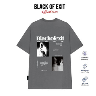 Áo thun unisex black of exit ghost 1 phông tay lỡ nam nữ form rộng local brand