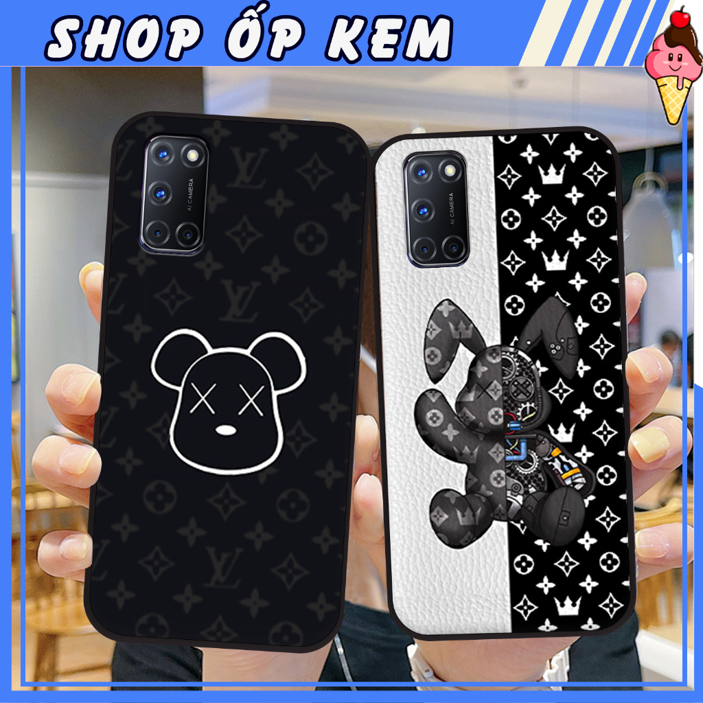 Ốp Oppo A52 - A92 In Gấu BE@RBRICK SIÊU DỄ THƯƠNG