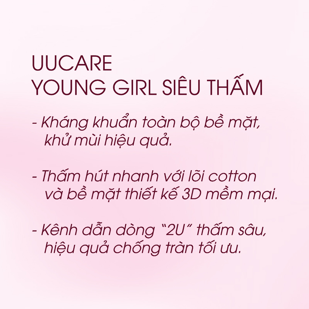 1 Thùng Băng vệ sinh UUcare Singapore Young Girl ban đêm 36cm