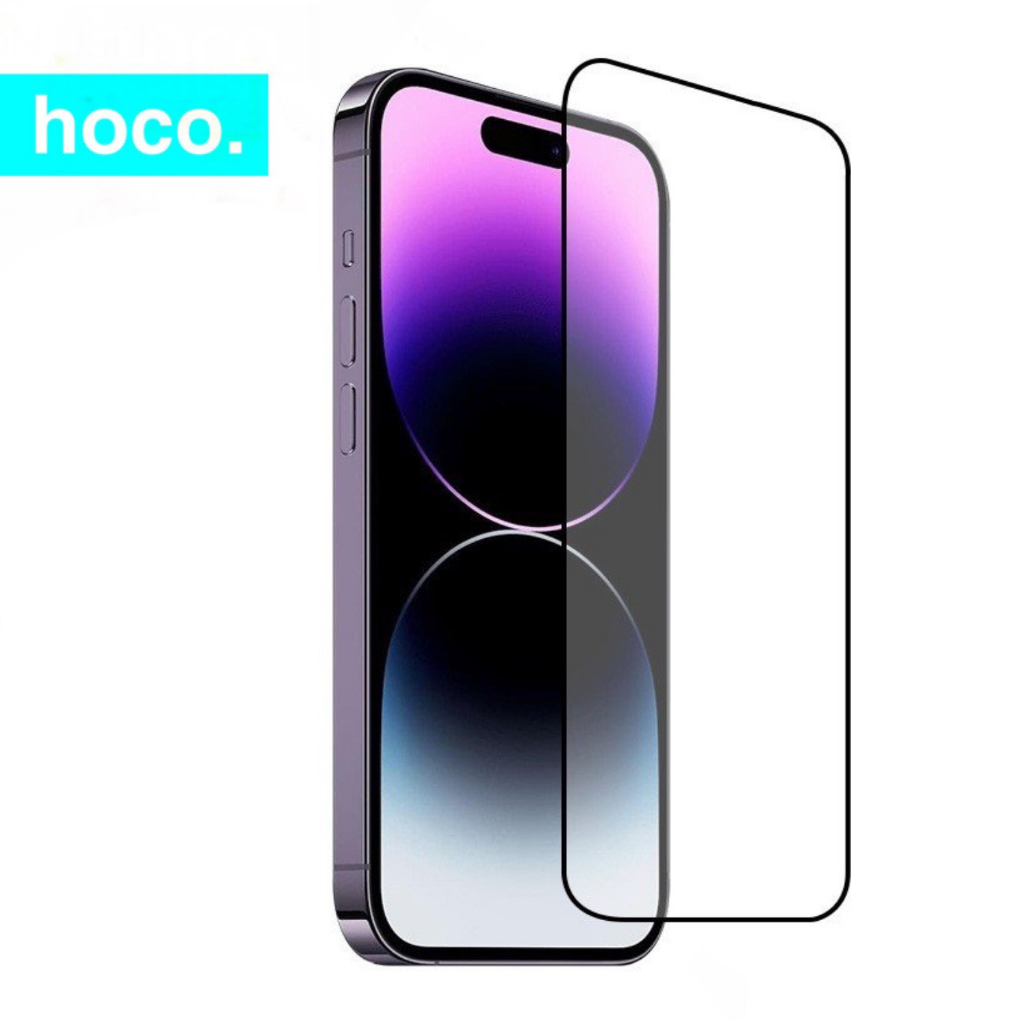 Kính cường lực iphone chính hãng Hoco full viền cao cấp trong suốt chống bụi bẩn dùng cho ip 14 13 12 11 xr xsmax x ...