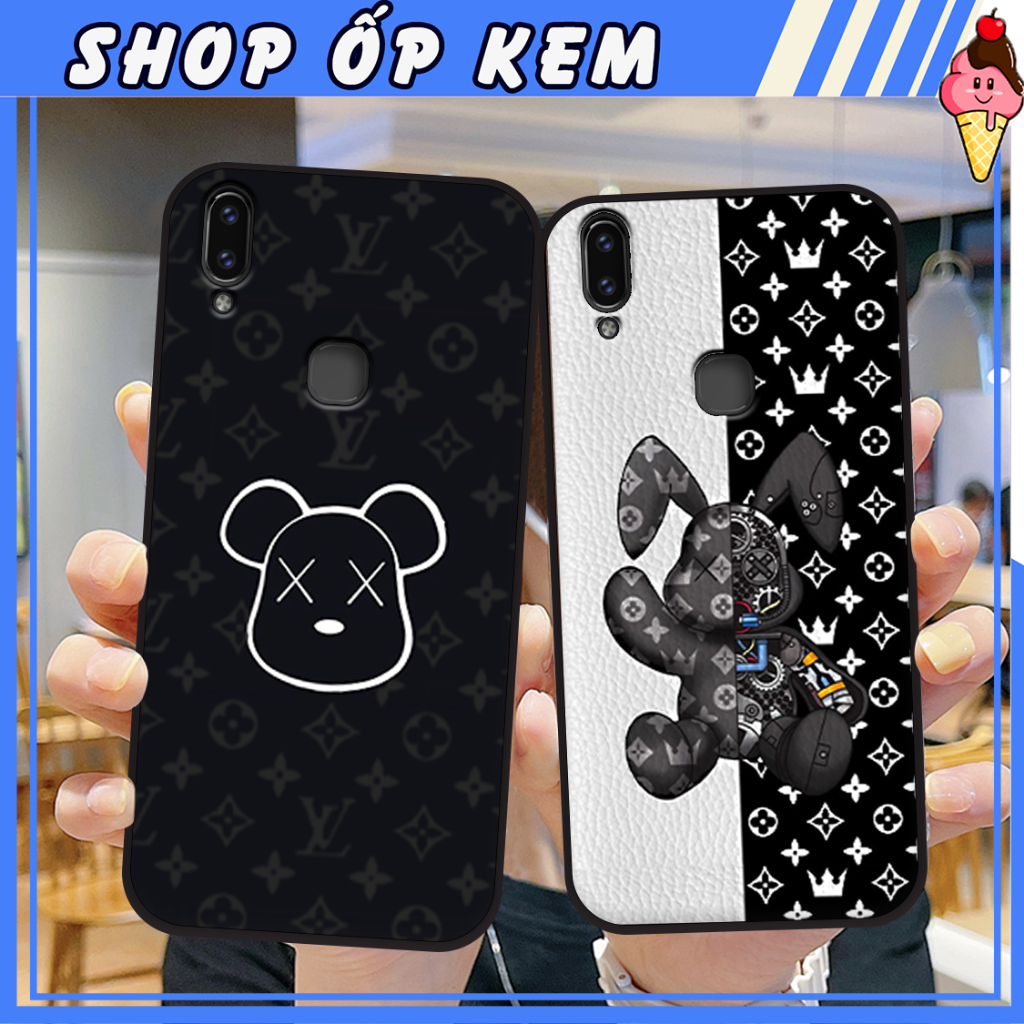 Ốp Điện Thoại Vivo V9/ Vivo Y11 In Gấu BE@RBRICK SIÊU DỄ THƯƠNG