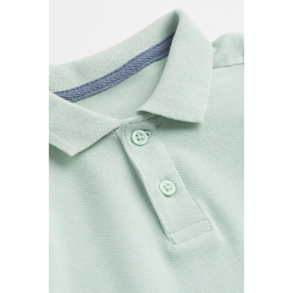 Set quần áo polo quần sooc xanh HM H&M_authentic JP