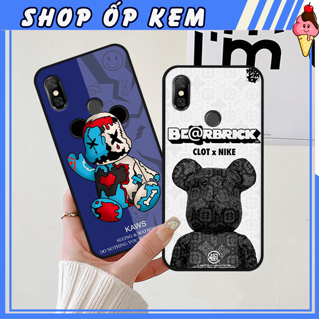Ốp Xiaomi Redmi Note 5/ Note 5 Pro/ Note 6 Pro In Gấu BE@RBRICK SIÊU DỄ THƯƠNG