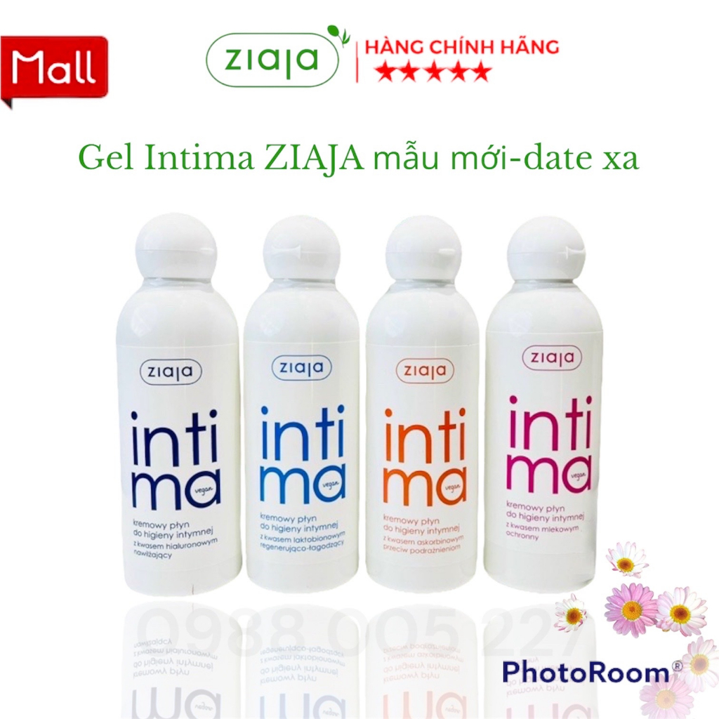 Dung Dịch Vệ Sinh Phụ Nữ Intima Ziaja mẫu mới (Nhập Khẩu Balan Chính Hãng) - Gel Phụ Khoa Giảm Khí Hư Huyết Trắng