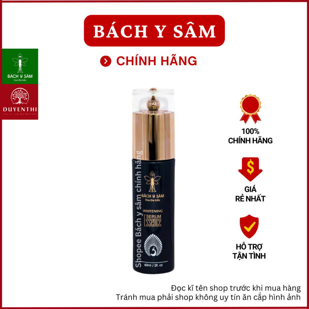 Serum Bách Y Sâm TRẮNG DA MỜ NÁM TÀN NHANG 60ml (Serum Trắng Da Bách Y Sâm)