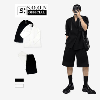 Bộ Set Quần Áo Blazer Dài Tay Nam Và Quần Short SOON DB06