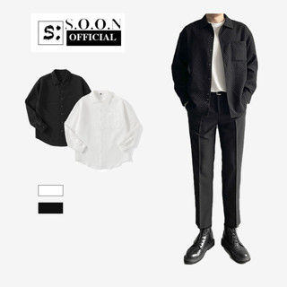 Áo sơ mi nam dai tay đũi xốp Soonvn DC05
