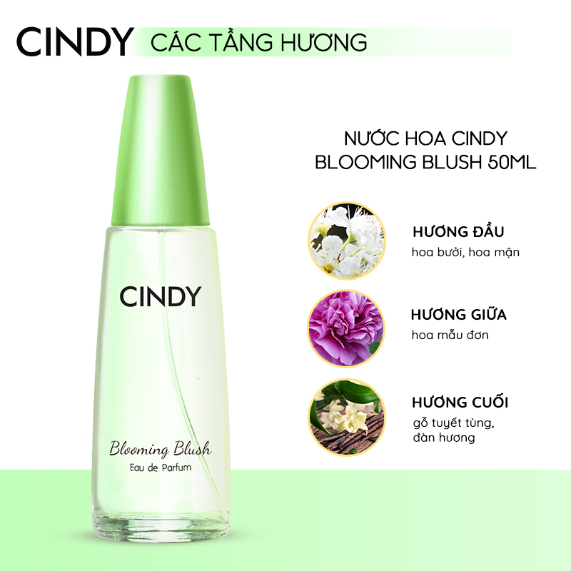 Nước hoa nữ Cindy Blooming Blush hương dịu dàng 50ml