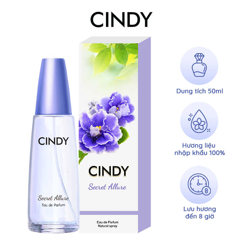 Nước hoa nữ Cindy Secret Allure hương lôi cuốn 50ml