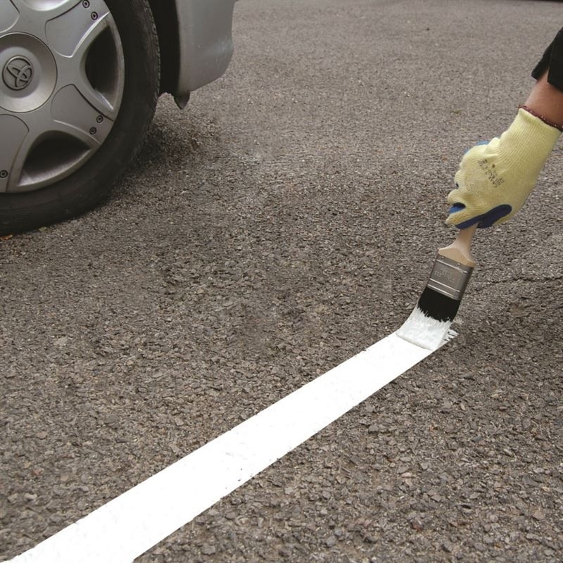 Terraco Sơn kẻ vạch sân cầu lông, bóng chuyền màu Trắng, sân bóng đá-5