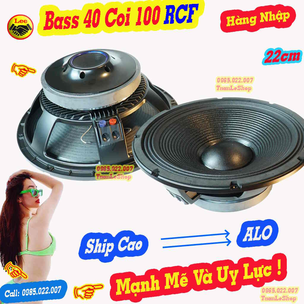 2 LOA BASS 40 RCF CAO CẤP TỪ 220 COI 100 - HÀNG NHẬP XỊN SÒ - GIÁ 02 LOA RCF ĐIT LỒI