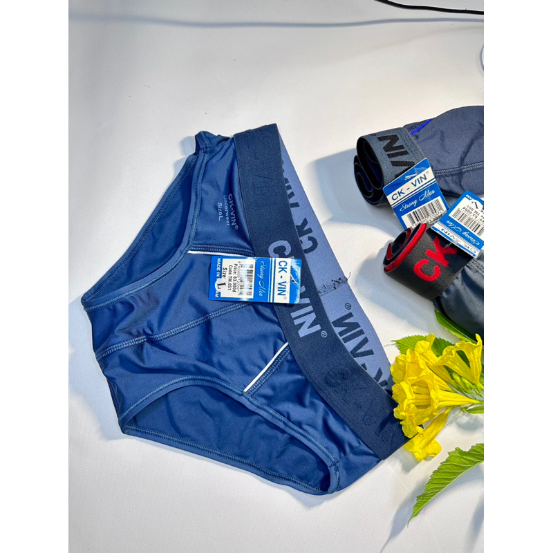 Combo 5 quần lót nam thun lạnh tam giác, hàng cao cấp CK_VIN  bảng lưng bự- chất thấm hút mồ hôi, kháng khuẩn