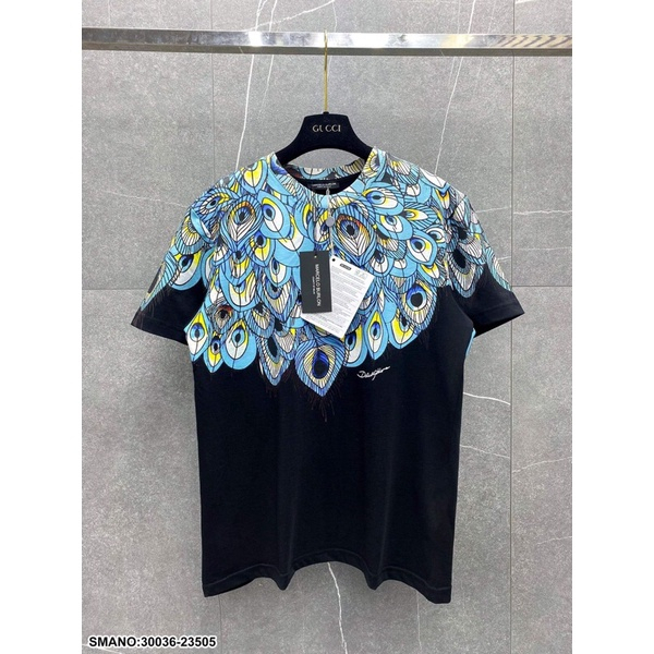 Áo Thun Nam Nữ Burlon Nhiều Màu - Áo Phông Nam Nữ In Hình Đuôi Công Unisex Form Rộng Oversize Thoang Mát 2023