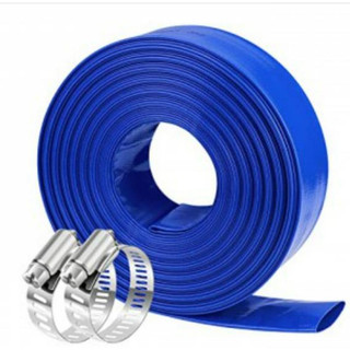 Ống bơm nước vải bạt đúc phi 60 - ống bạt cốt vải dù tải nước bơm nước màu xanh
