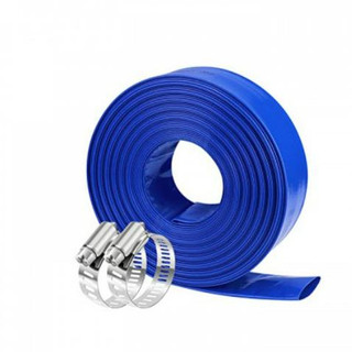 Ống bơm nước vải bạt đúc phi 60 - ống bạt cốt vải dù tải nước bơm nước màu xanh