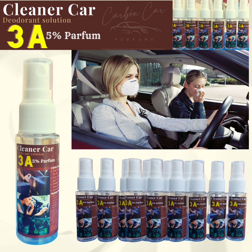 Nước hoa Ô tô, Xe hơi – Xịt thơm 3A 30ml ( Khử mùi hôi, Nấm mốc, Diệt Khuẩn ) Hương Thanh Nhẹ