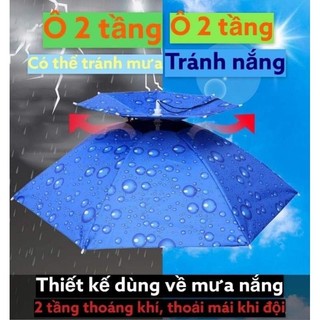 Ô đội đầu 2 tầng đa năng gấp gọn tiện dụng