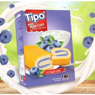 Bánh tipo bông lan cuộn kem sữa chua việt quất 180g
