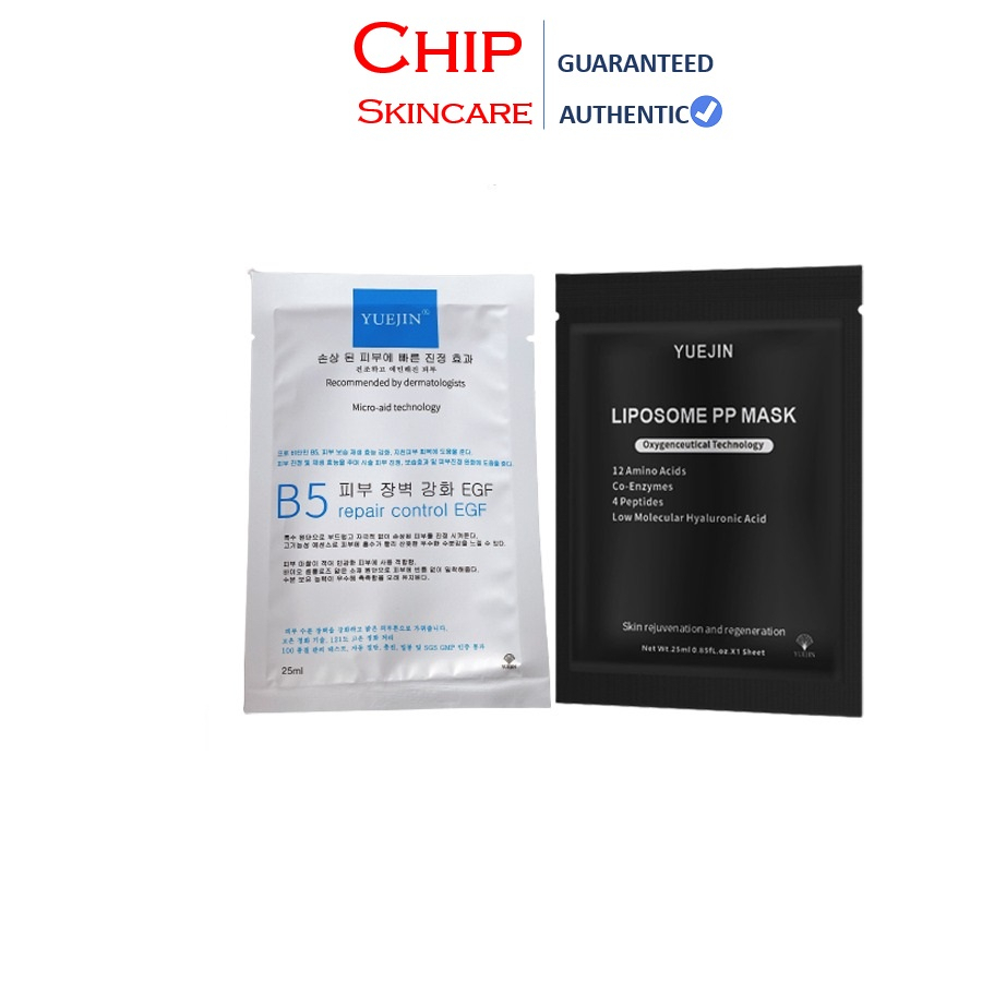 Mặt Nạ Cấp Ẩm Phục Hồi Da Yuejin B5 Repair Control Egf Hỗ Trợ Giảm Mụn, Cải Thiện Nám Và Tàn Nhan Giúp Da Căng Mịn Hơn