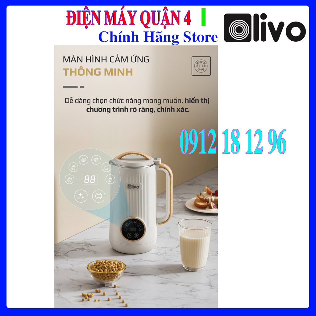 Máy Làm Sữa Hạt, Máy Xay Nấu Đa Năng OLIVO CB400 - Hàng Chính Hãng