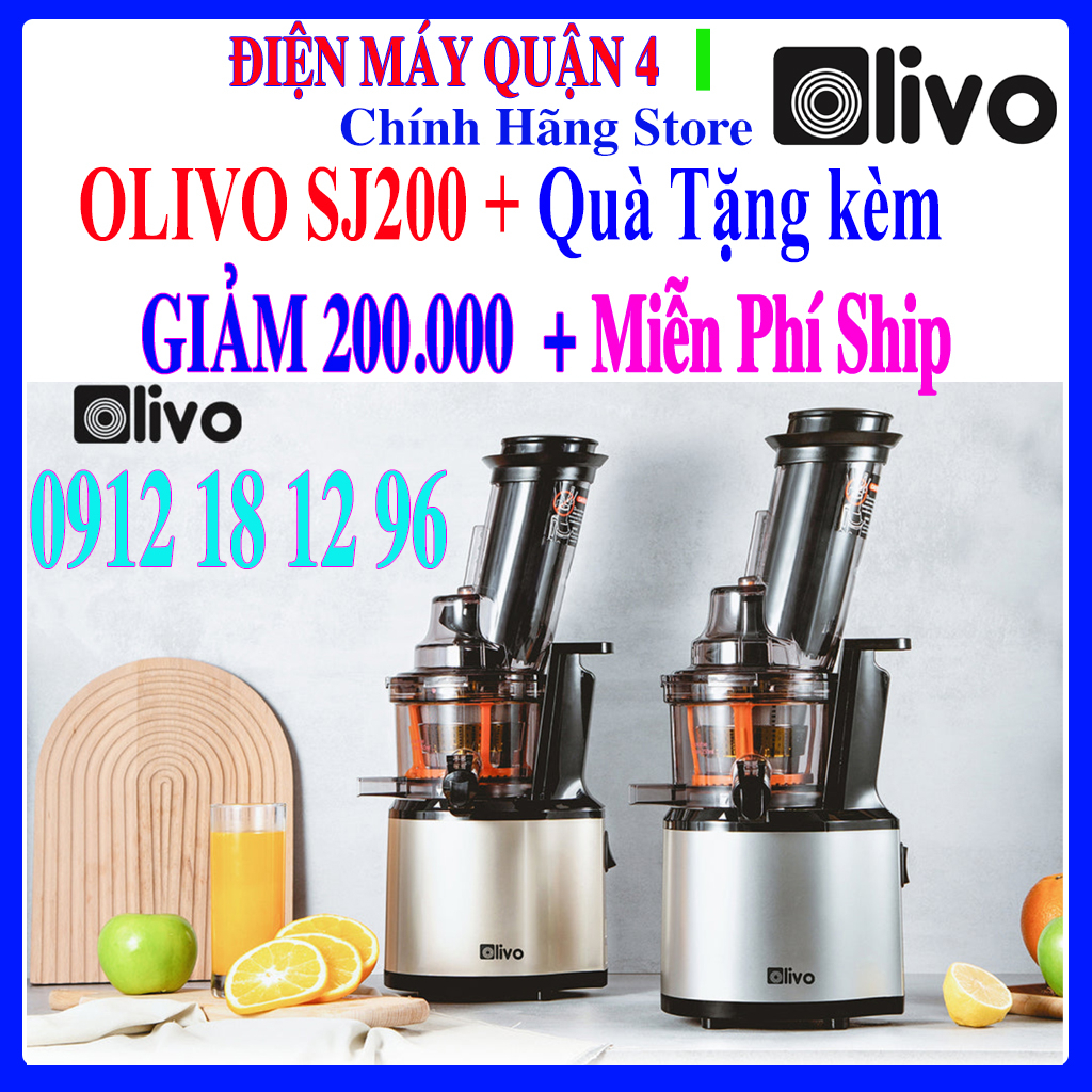Máy Ép Chậm OLIVO SJ200 - Hàng chính hãng - OLIVO SJ 200- Siêu Kiệt Bã 98%