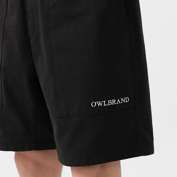 Quần short Owlbrand kaki/Đen