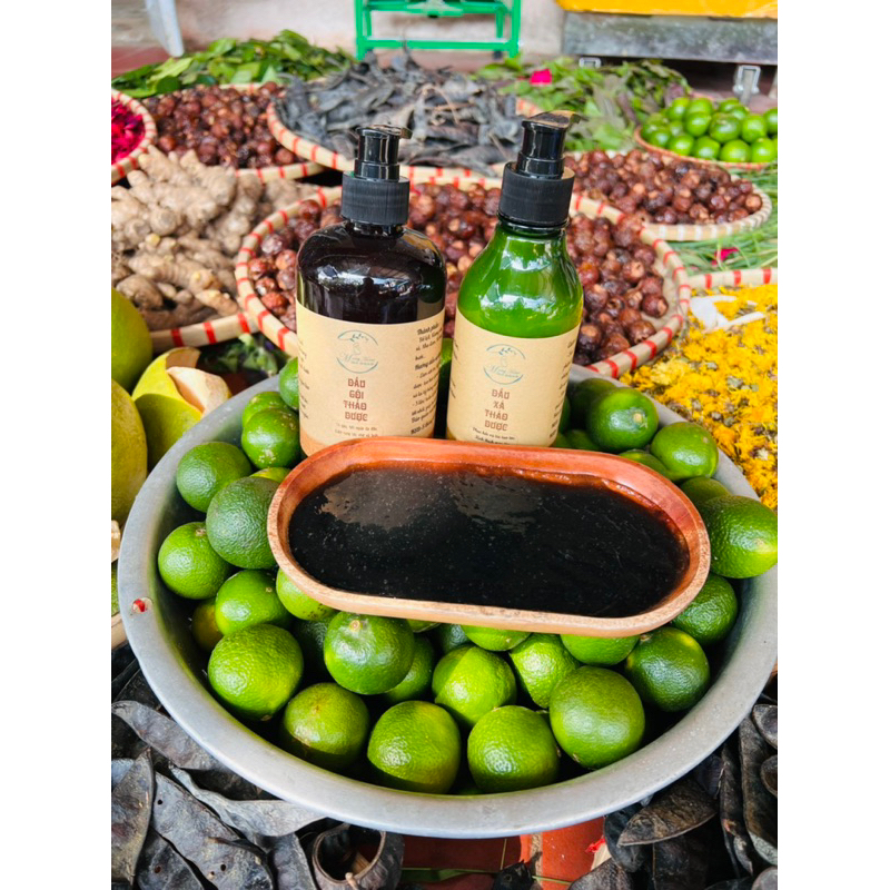 SET DẦU GỘI VÀ DẦU XẢ THẢO DƯỢC • MAMY GOLD