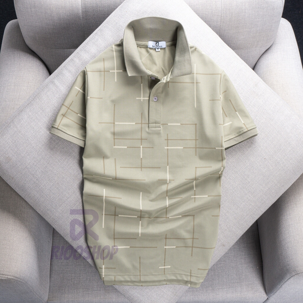 Áo thun nam polo vnxk cao cấp, áo thun nam có cổ ngắn tay trắng, xanh, kem, hồng có size lớn, big size RIOOSHOP RSP086