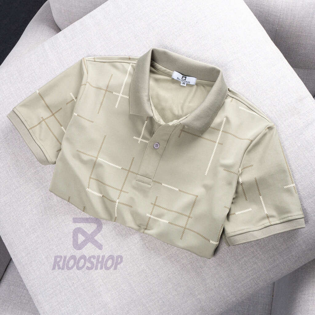 Áo thun nam polo vnxk cao cấp, áo thun nam có cổ ngắn tay trắng, xanh, kem, hồng có size lớn, big size RIOOSHOP RSP086