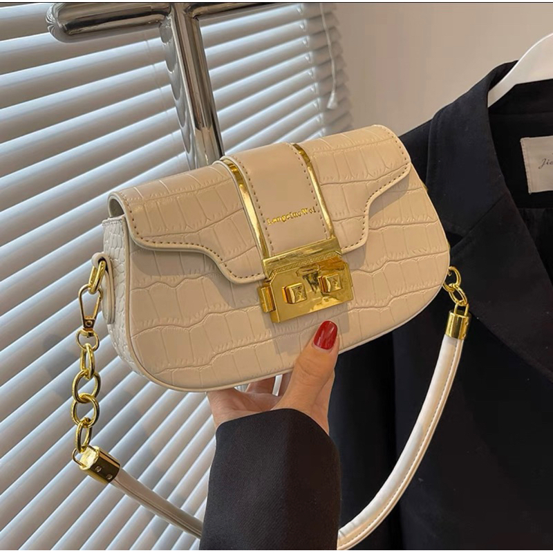 Túi Xách Nữ Túi Kẹp Nách Túi Đeo Chéo Dáng Bầu Khoá Miu Thời Trang