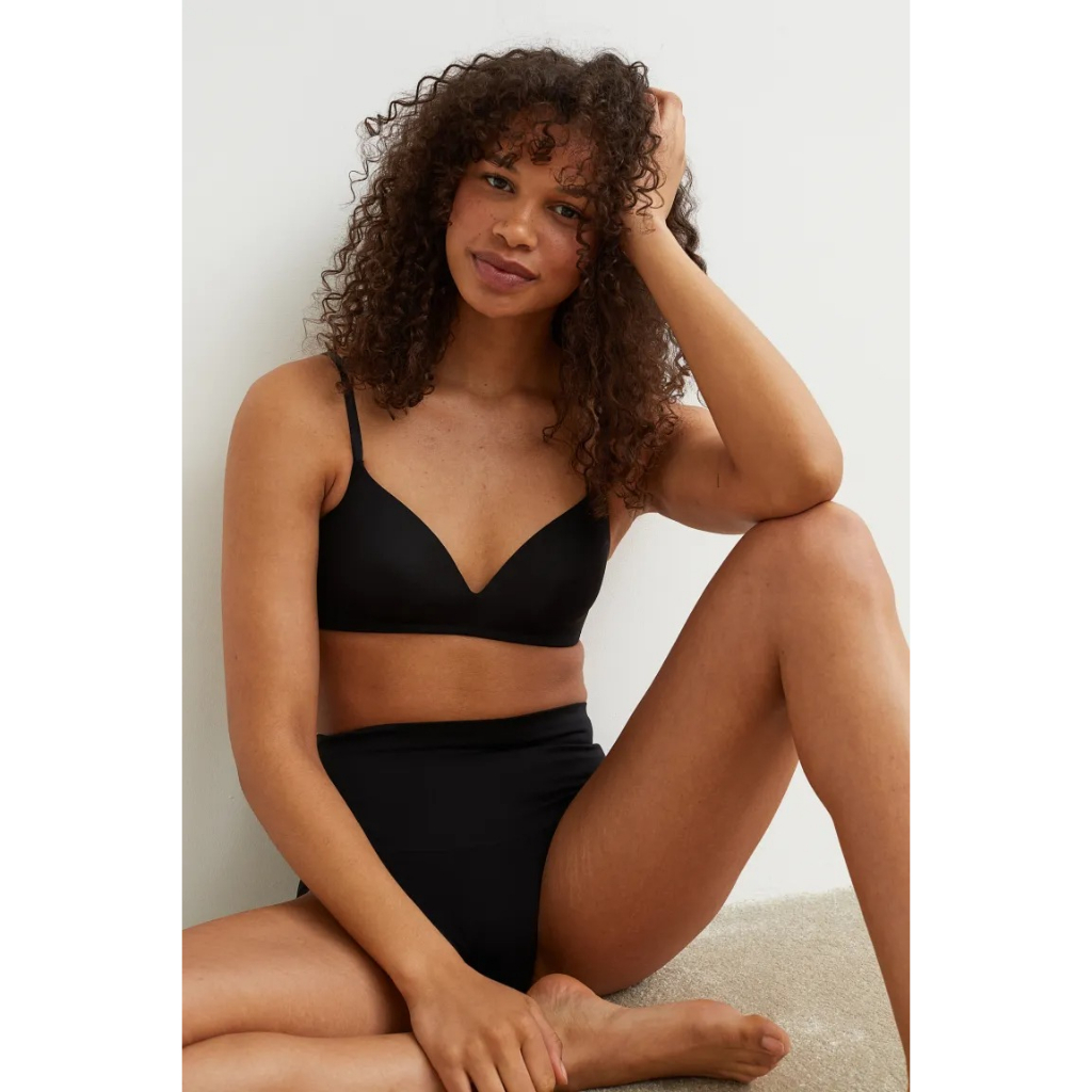 Set 2 bra không gọng đen/be 0557994003 HM H&M_authentic JP