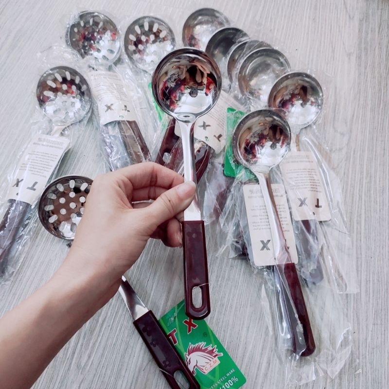 Vá inox cán ngắn múc trân châu , Vá múc thạch