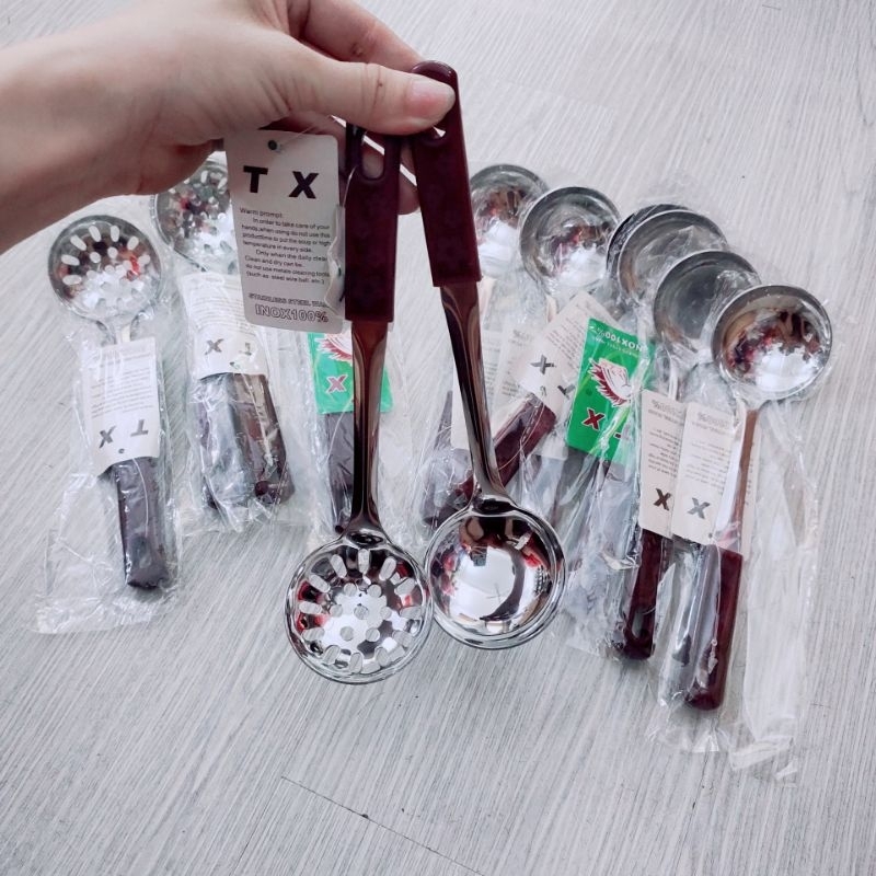 Vá inox cán ngắn múc trân châu , Vá múc thạch