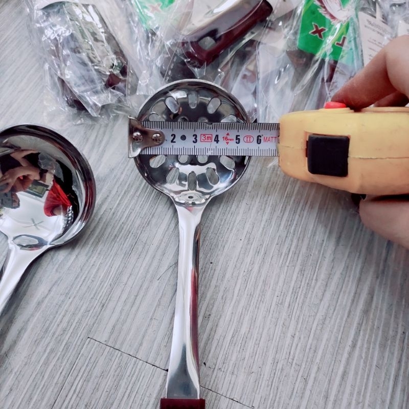 Vá inox cán ngắn múc trân châu , Vá múc thạch