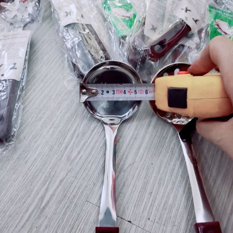 Vá inox cán ngắn múc trân châu , Vá múc thạch