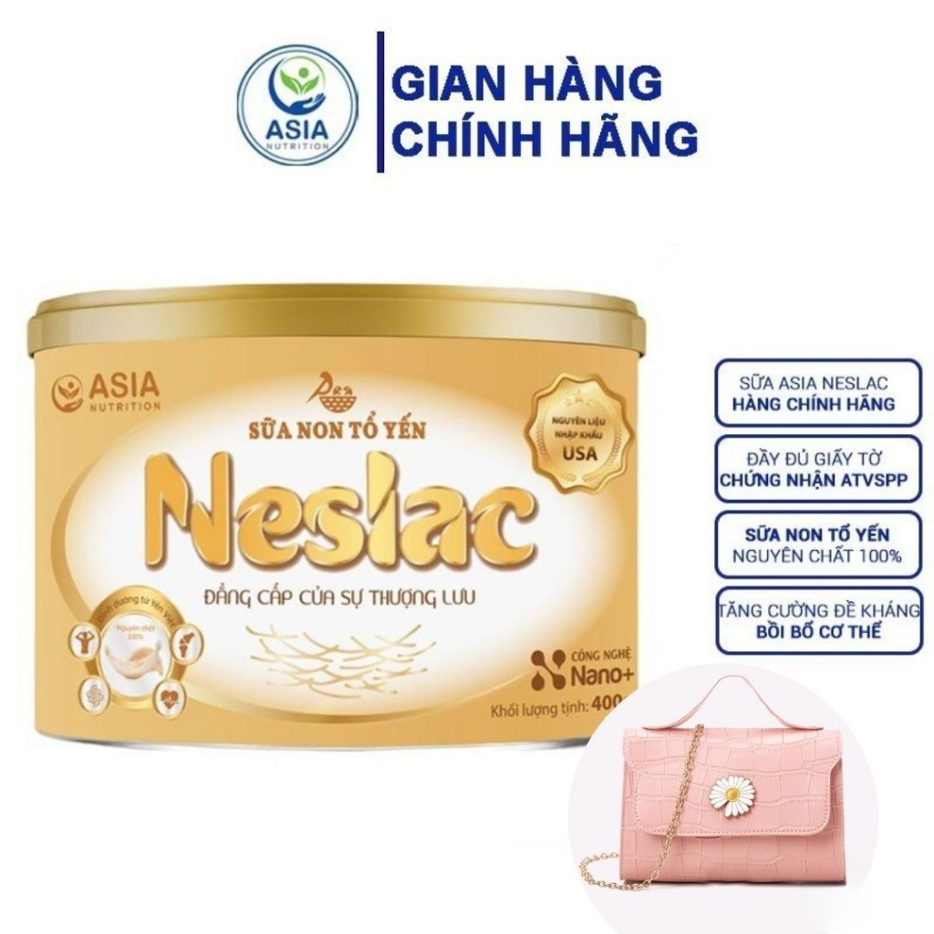 Sữa tổ yến NESLAC nâng cao hệ thống miễn dịch thương hiệu ASIA Nutrition 400g