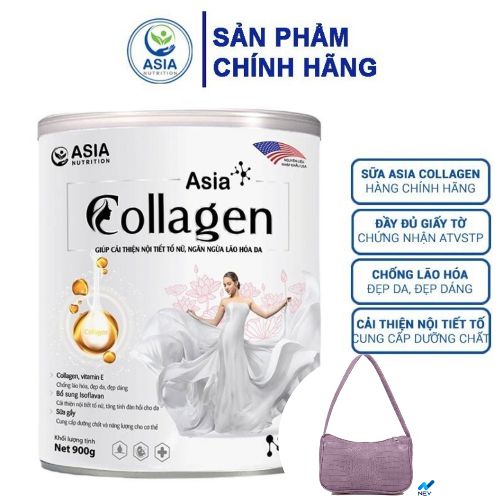 Sữa bột giúp cải thiện nội tiết tố, ngăn ngừa lão hóa Asia Collagen thương hiệu ASIA NUTRITION 400g
