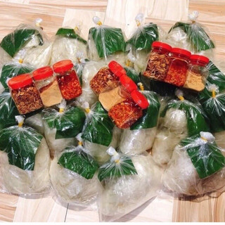 Combo bánh tráng rìa phơi sương - muối nhuyễn - ớt sa tế - hành phi