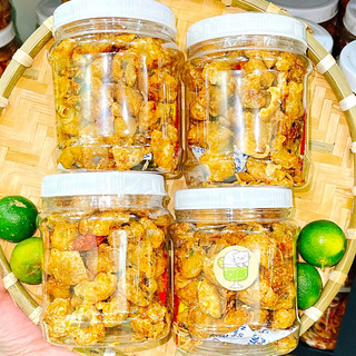 Tốp mỡ da giòn mắm hành, Bánh tráng Nà Ní