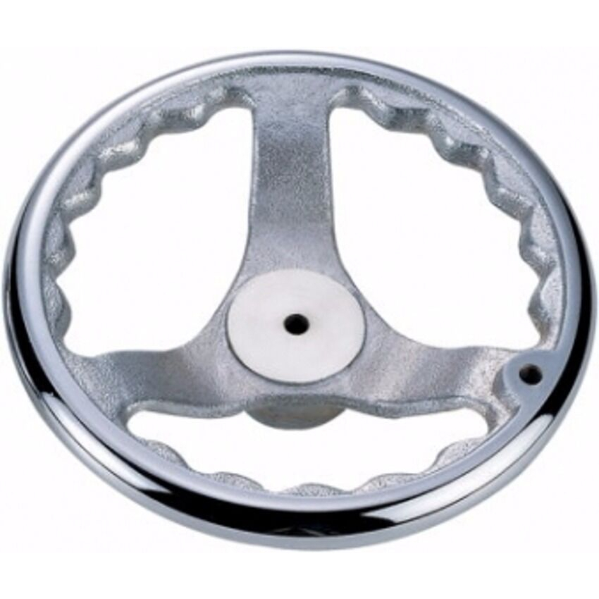 Tay vô lăng quay gang mạ Crom hàng mới đẹp Fi 60-150mm