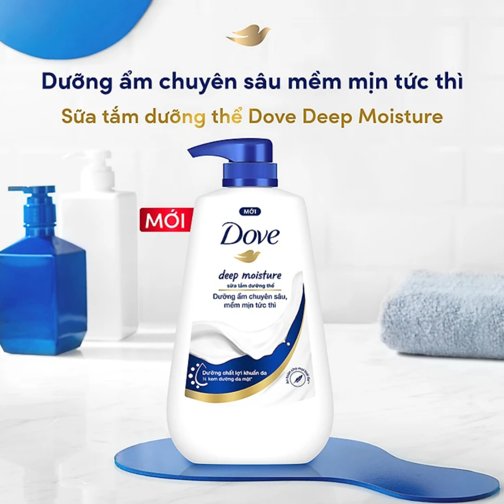 Sữa tắm dưỡng thể Dove dưỡng ẩm chuyên sâu 900g