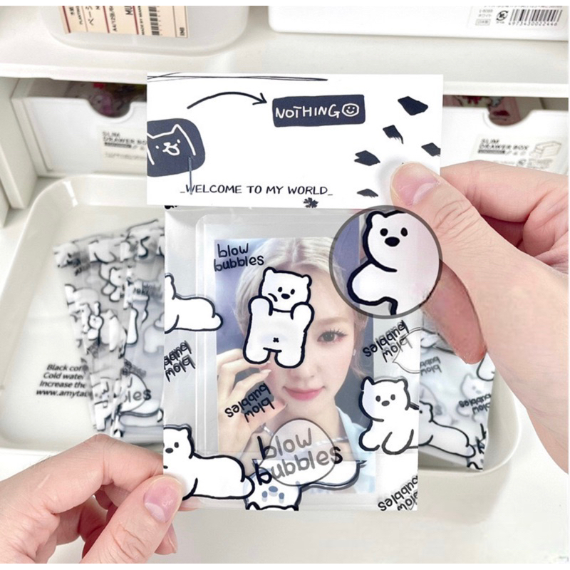 Túi Bóng Kính Hình Gấu Cute