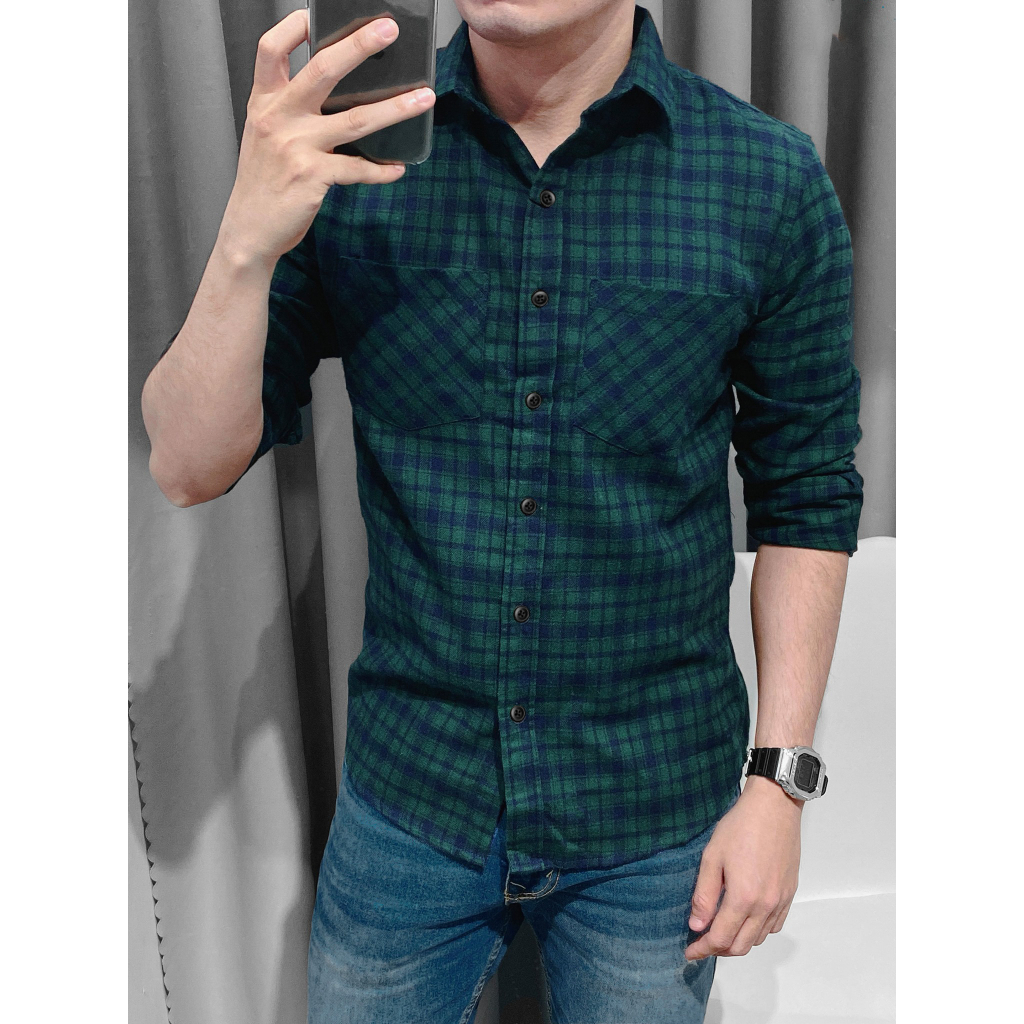 Áo Sơ Mi Nam Flannel Super Bros - Hàng Unisex Cao Cấp - Chất Liệu Mềm Mại - Form Slim Fit Tôn Dáng