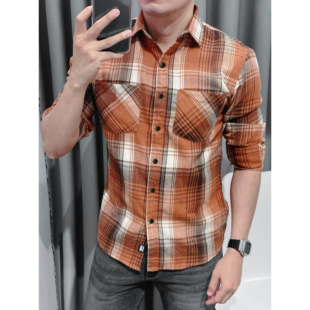 Áo Sơ Mi Nam Flannel Super Bros - Hàng Unisex Cao Cấp - Chất Liệu Mềm Mại - Form Slim Fit Tôn Dáng
