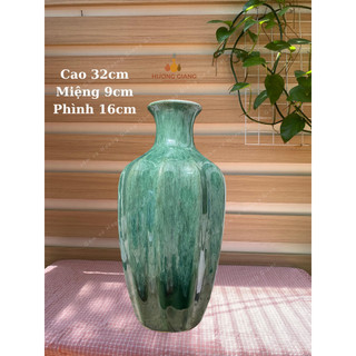 Lọ hoa decor gốm sứ Bát Tràng, bình hoa gốm cắm hoa để bàn – Gốm sứ Hương Giang