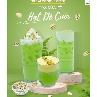 Bột dẻ cười làm trà sữa hạt dẻ cười